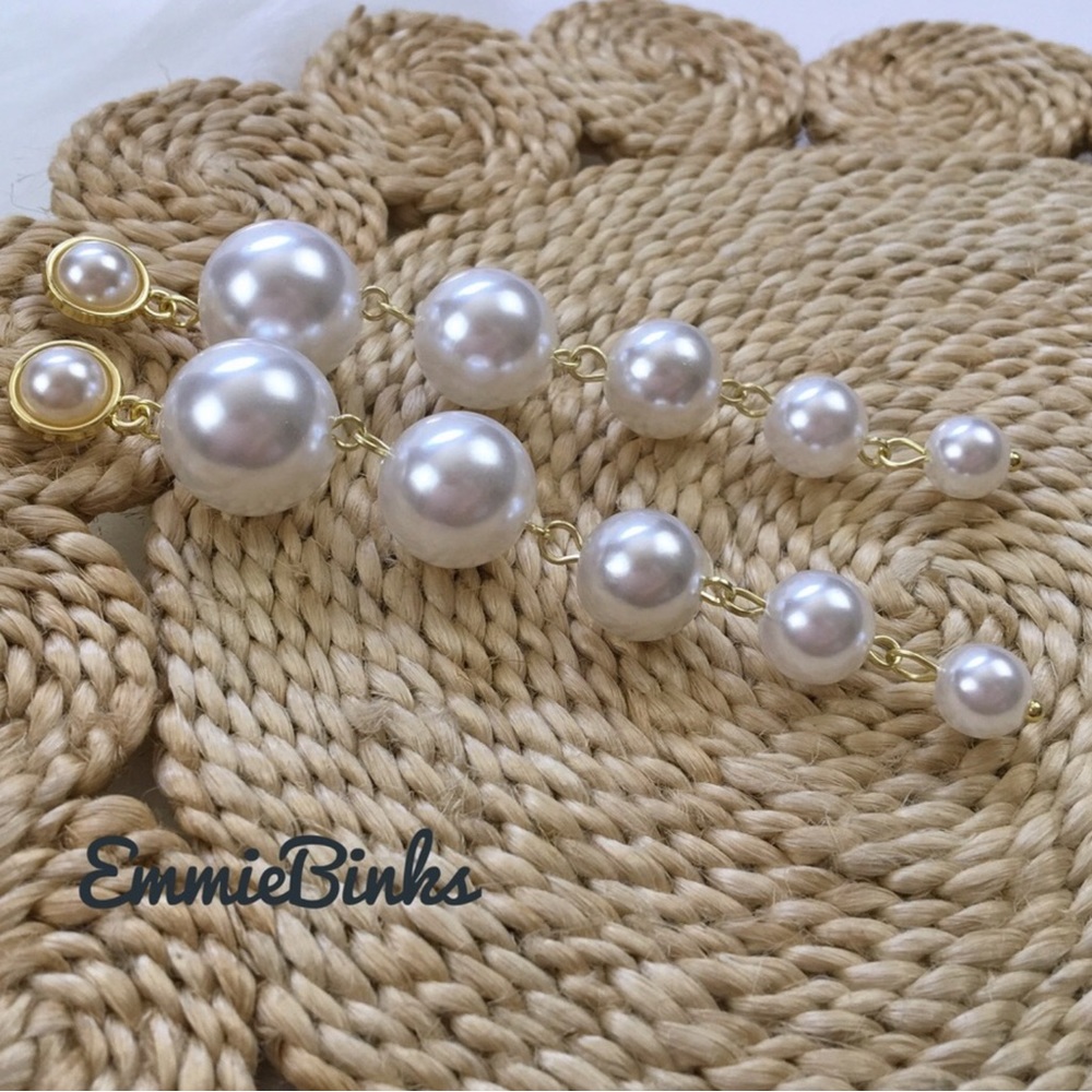 ✨3for$38  New Revolve Pearl Drop Earrings - Picture 7 of 13